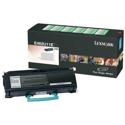 Originálny toner Lexmark E462U11E, čierny, 18000 strán