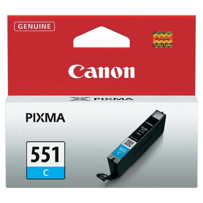 Originálny atrament Canon CLI-551C (6509B001), azúrový, 7 ml