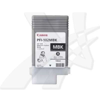 Originálny atrament Canon PFI-102MBk (0894B001), matne čierny, 740 strán (130 ml)