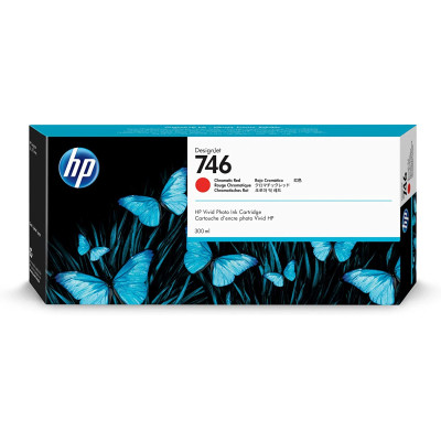 Originálny atrament HP P2V81A (746), chromaticky červený, 300 ml