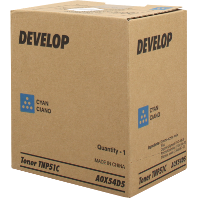 Originálny toner Develop TNP-51C (A0X54D5), azúrový, 5000 strán