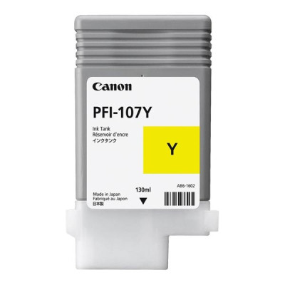 Originálny atrament Canon PFI-107Y (6708B001), žltý, 130 ml