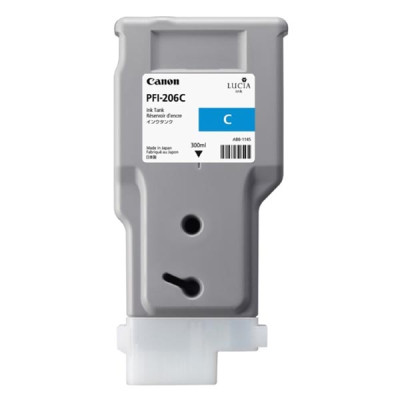 Originálny atrament Canon PFI-206C (5304B001), azúrový, 300 ml