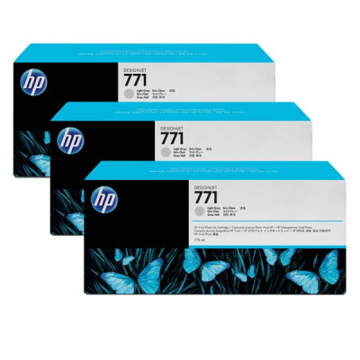 Originálny atrament HP CR257A (771), svetlo šedý, 3 × 775 ml, 3-pack