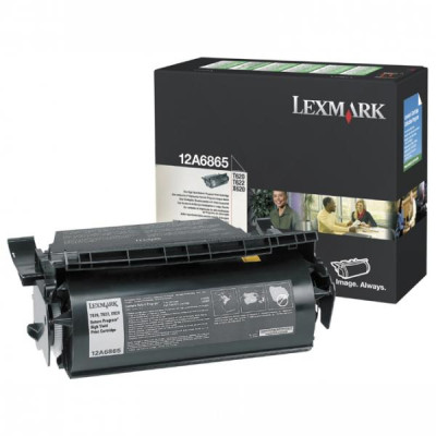 Originálny toner Lexmark 12A6865, čierny, 30000 strán