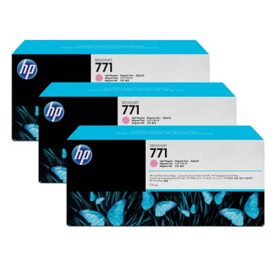 Originálny atrament HP CR254A (771), svetlo purpurový, 3 × 775 ml, 3-pack
