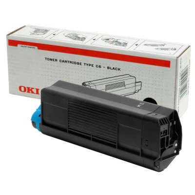 Originálny toner Oki TYP C6 (42127408), čierny, 5000 strán
