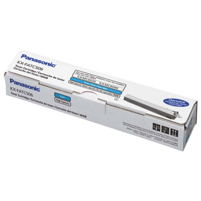 Originálny toner Panasonic KX-FATC506, azúrový, 4000 strán