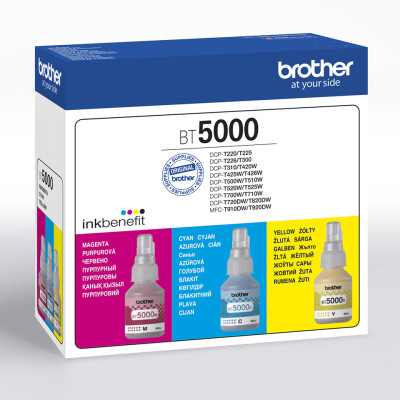 Originálny atrament Brother BT-5000CLVAL (BT5000CLVAL), CMY, 5000 strán, 3-pack
