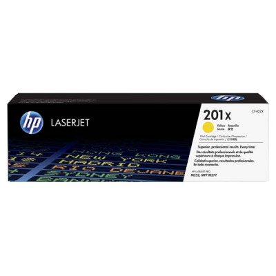 Originálny toner HP CF402X (201X), žltý, 2300 strán