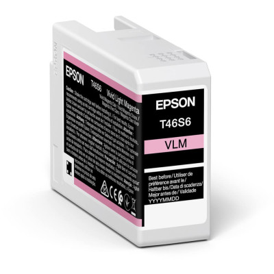 Originálny atrament Epson T46S6 (C13T46S60N), vivid svetlo purpurový, 25 ml