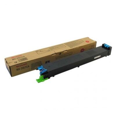 Originálny toner Sharp MX-31GTCA, azúrový, 15000 strán