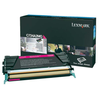 Originálny toner Lexmark C734A2MG, purpurový, 6000 strán