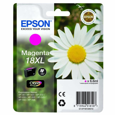 Originálny atrament Epson T1813 (C13T18134012, 18XL), purpurový, 6,6 ml