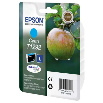 Originálny atrament Epson T1292 (C13T12924012), azúrový, 7 ml