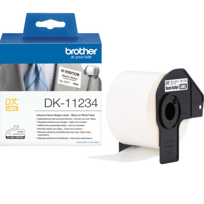 Brother papírové štítky 60mm x 86mm, bílá, 260 ks, DK11234, pro tiskárny řady QL
