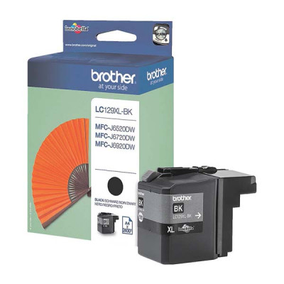 Originálny atrament Brother LC-129XLBk, čierny, 2400 strán