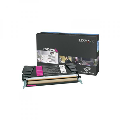 Originálny toner Lexmark C5202MS, purpurový, 1500 strán