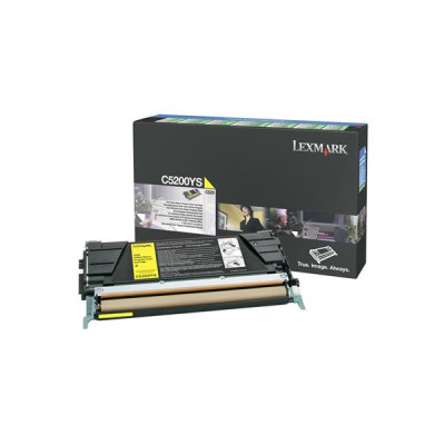 Originálny toner Lexmark C5200YS, žltý, 1500 strán