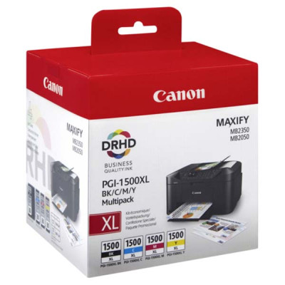 Originálny atrament Canon PGI-1500CMYK XL (9182B004), CMYK, 3 × 12 + 34,7 ml, 4-pack