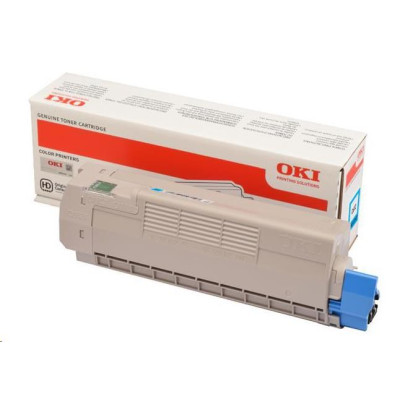 Originálny toner Oki C612 (46507507), azúrový, 6000 strán