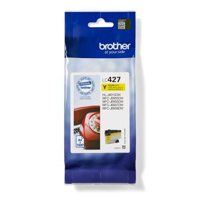 Originálny atrament Brother LC-427Y, žltý, 1500 strán