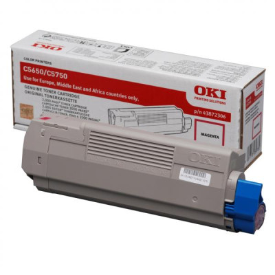 Originálny toner Oki C5650 (43872306), purpurový, 2000 strán