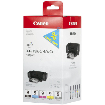 Originálny atrament Canon PGI-9MBK/PC/PM/R/G (1033B011, 1033B013), MBK/PC/PM/R/G