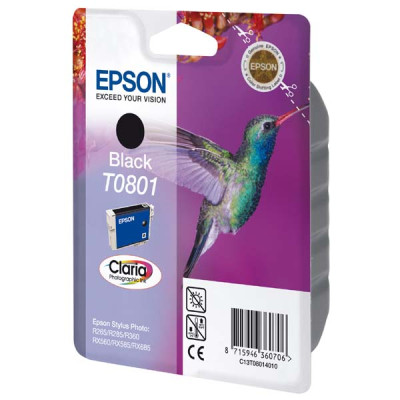 Originálny atrament Epson T0801 (C13T08014011), čierny, 7,4 ml