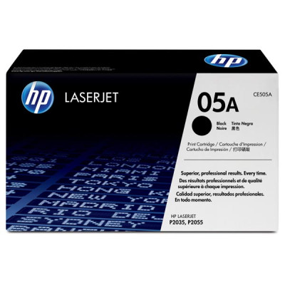 Originálny toner HP CE505A (05A), čierny, 2300 strán