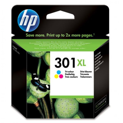 Originálny atrament HP CH564EE (301XL), farebný, 12 ml