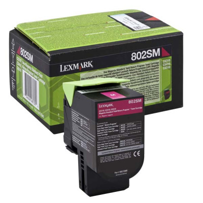 Originálny toner Lexmark 80C2HM0 (80C2HME, 80C0H30), purpurový, 3000 strán