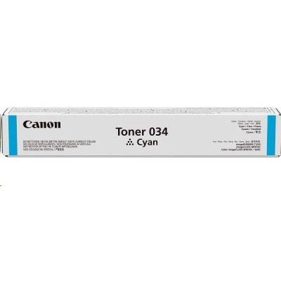 Originálny toner Canon 034C (9453B001), azúrový, 7300 strán