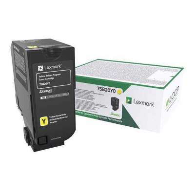 Lexmark 75B20Y0 (75B0040), originálny toner, žltý