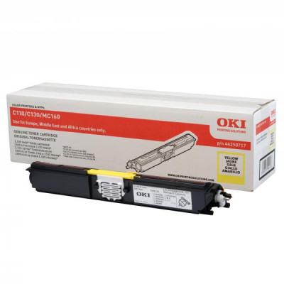 Originálny toner Oki C110 (44250717), žltý, 1500 strán