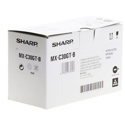 Originálny toner Sharp MX-C30GTB, čierny, 6000 strán