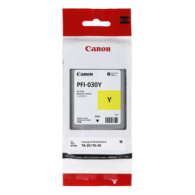 Originálny atrament Canon PFI-030Y (3492C001), žltý, 55 ml