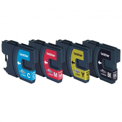 Originálny atrament Brother LC-980VALBP, CMYK, 3 × 260 + 300 strán, 4-pack