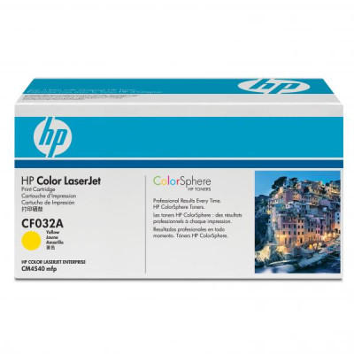 Originálny toner HP CF032A (646A), žltý, 12500 strán