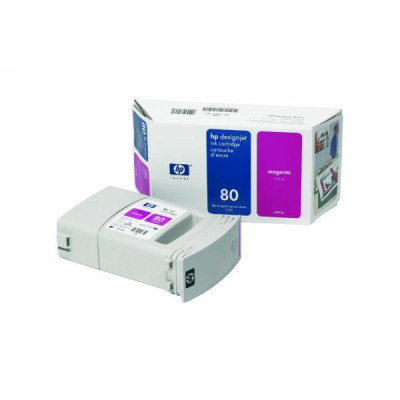 Originálny atrament HP C4847A (80), purpurový, 350 ml
