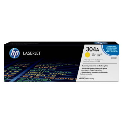 Originálny toner HP CC532A (304A), žltý, 2800 strán