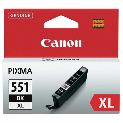 Originálny atrament Canon CLI-551BkXL (6443B001), čierny, 11 ml, XL