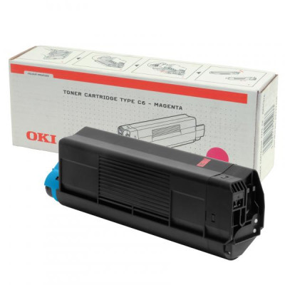 Originálny toner Oki TYP C6 (42127406), purpurový, 5000 strán