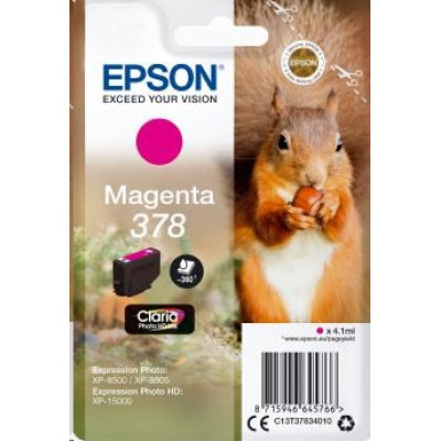 Originálny atrament Epson T3783 (C13T37834010), purpurový, 4,1 ml