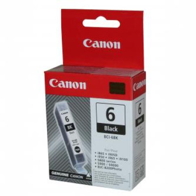 Originálny atrament Canon BCI-6Bk (4705A002), čierny, 280 strán (13 ml)