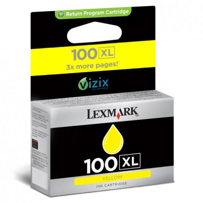Originálny atrament Lexmark 14N1071EXL (#100), žltý, 600 strán
