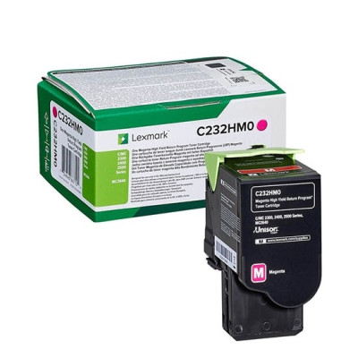 Originálny toner Lexmark C232HM0, purpurový, 2300 strán, return