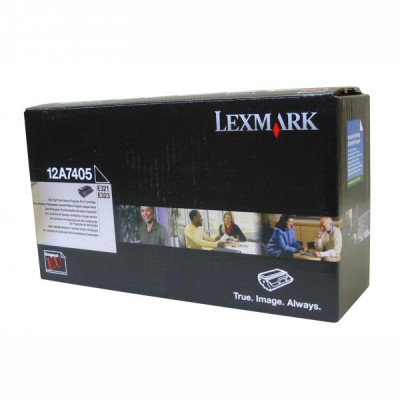 Originálny toner Lexmark 12A7405, čierny, 6000 strán