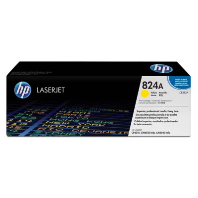 Originálny toner HP CB382A (824A), žltý, 21000 strán