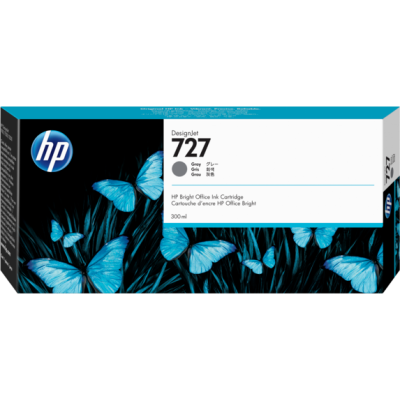 Originálny atrament HP F9J80A (727), šedý, 300 ml